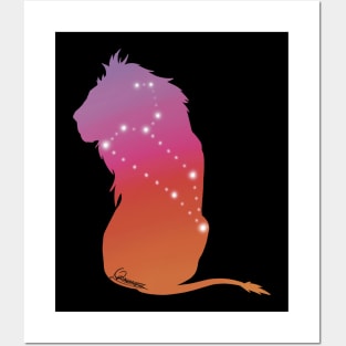 Leo zodiac signs Posters and Art